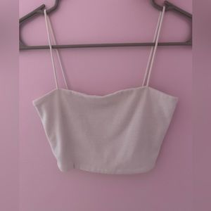 white ribbed tank top